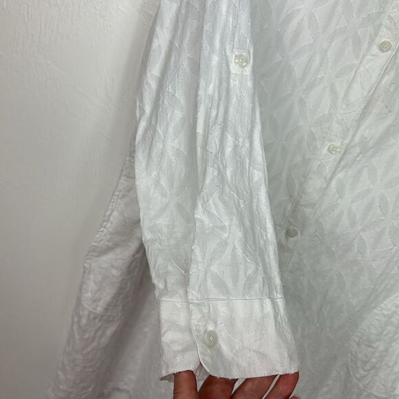 SOLD OUT Cotton Geo Pattern Long Sleeve Tunic Top Size XL - Picture 4 of 9